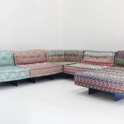 Roche Bobois Mah Jong sofa Missoni design by Hans Hopfer with platform