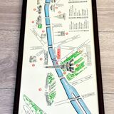 Poster framed "along the seine"