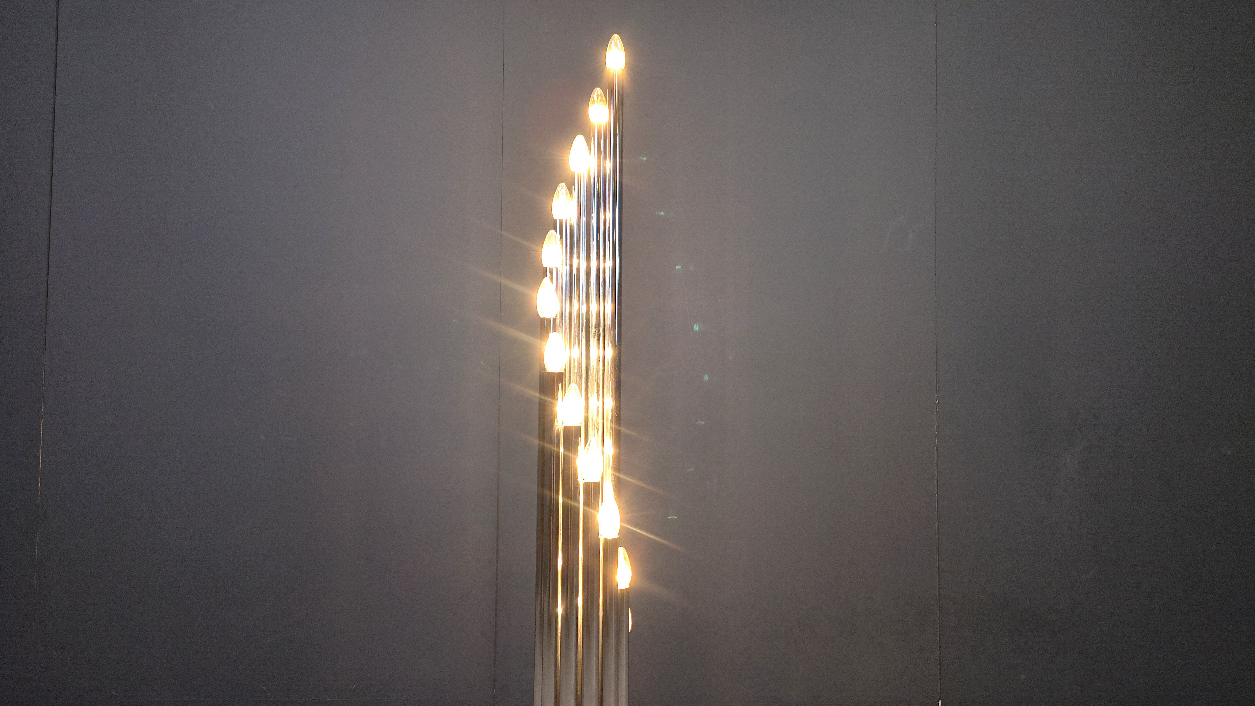 Vintage Italian chrome floor lamp, 1970s