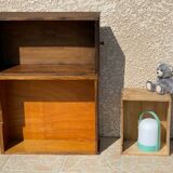 Vintage oak geometric drawer floor