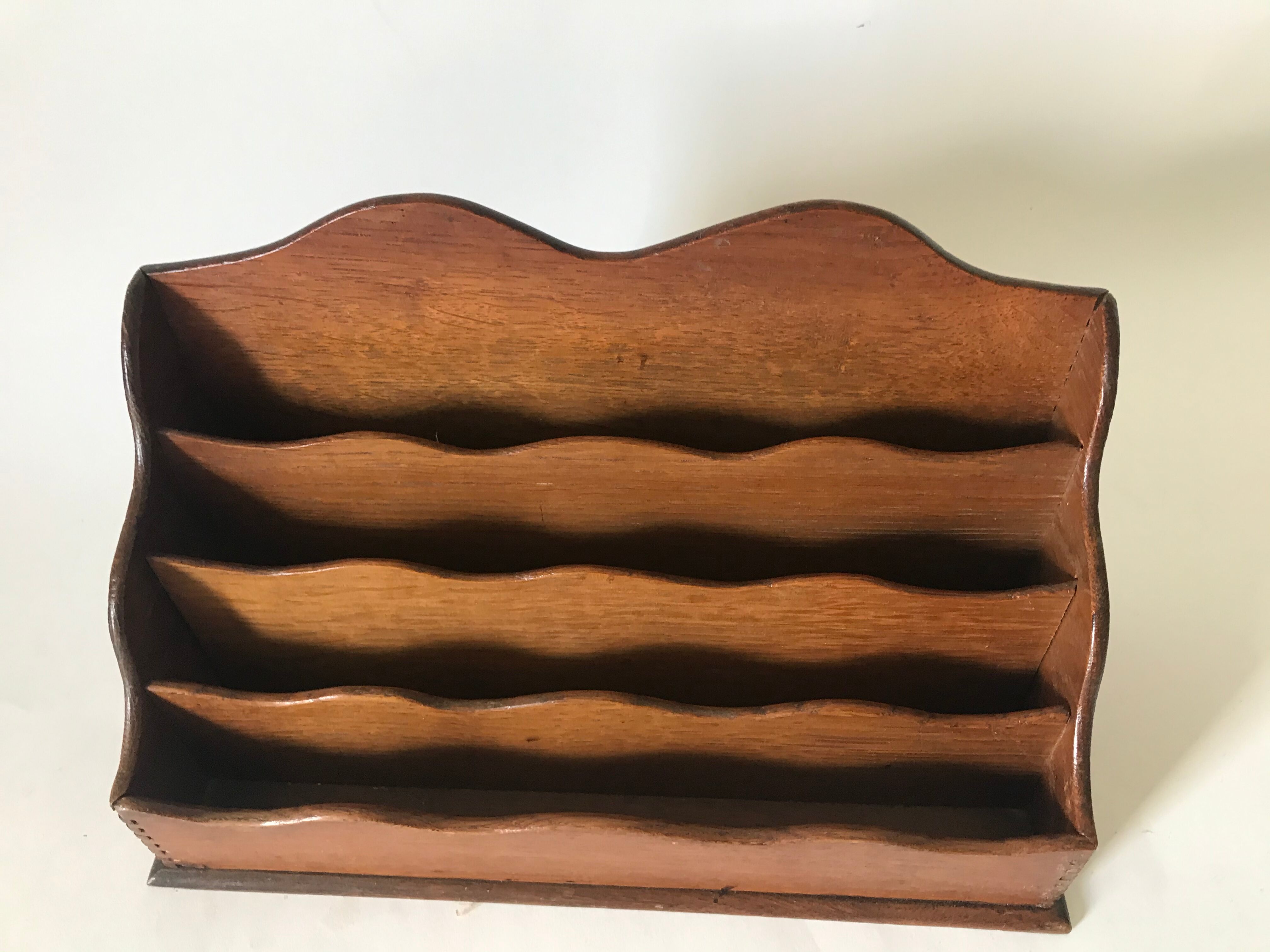 Old wooden mail door