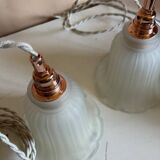 Pair of tulip lamps