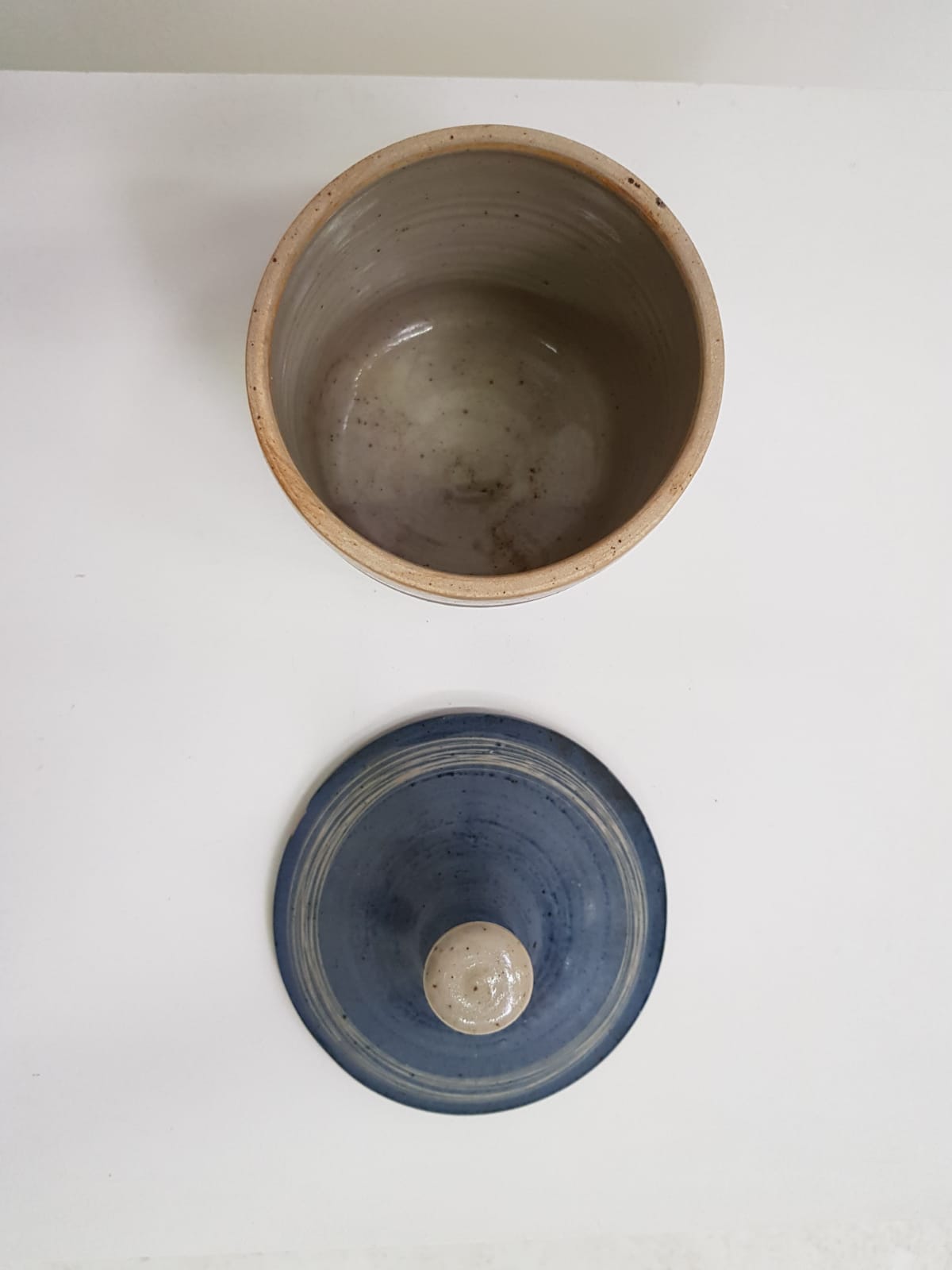 Large ceramic pot signed LB for Bernard LECUYER