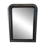 Louis Philippe black and gold mirror 108 x 77 cm