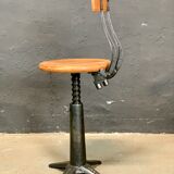 Singer industrial stool with back 1920