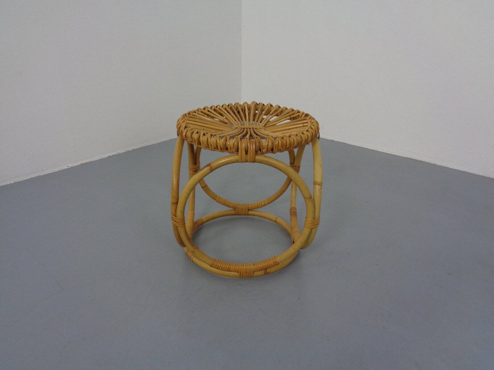 Bamboo Stool, Italy, 1960s