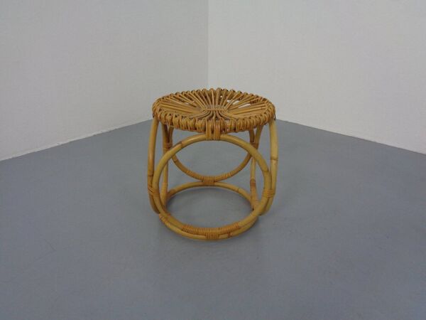 Bamboo Stool, Italy, 1960s