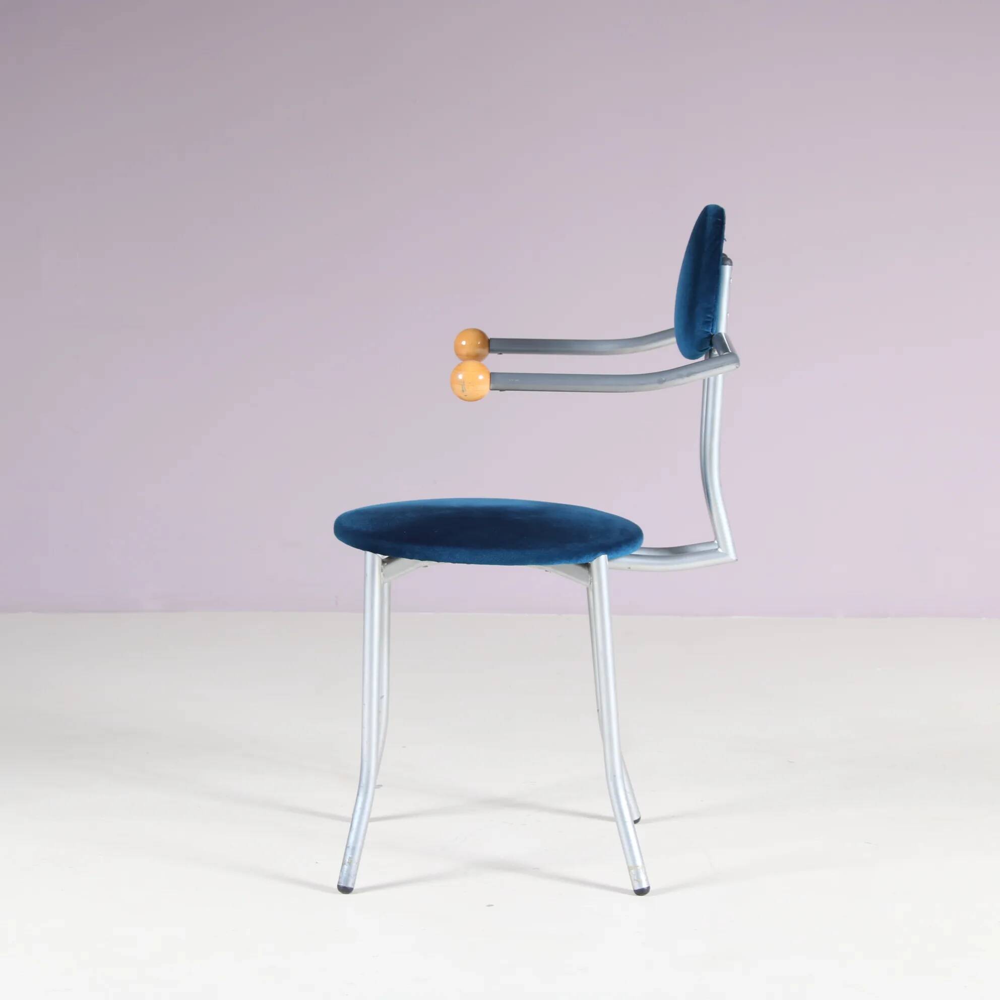 1980s Memphis style side chair by Karl Friedrich Förster from Germany