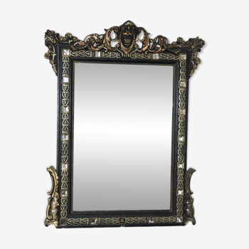 Miroir Napoléon III façon vénitienne 65x110cm