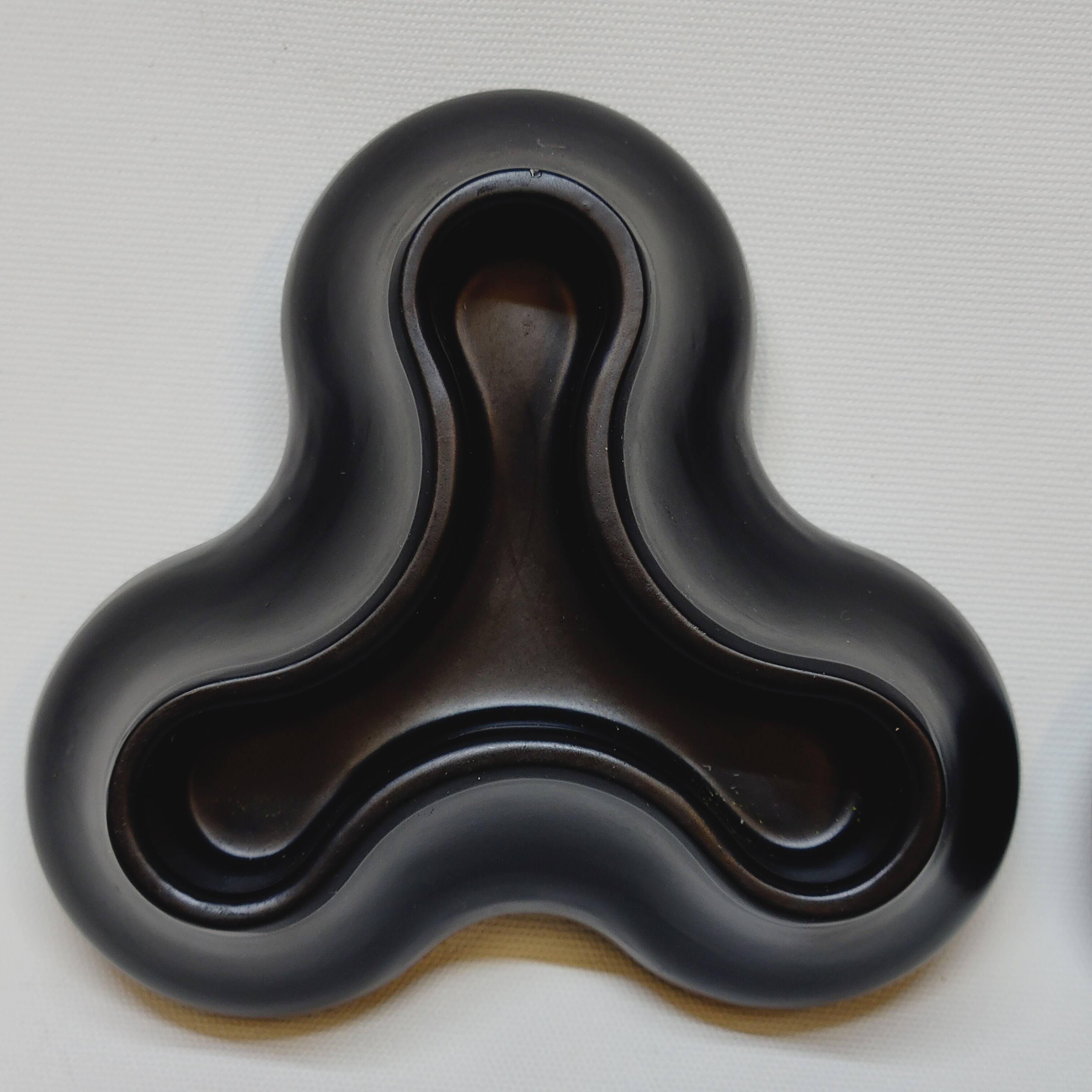 2 Black Candle Holders for 3 Candles Designed by Chris Martin