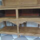 Furniture of trade, vintage service the bottom in oak the top in walnut.
