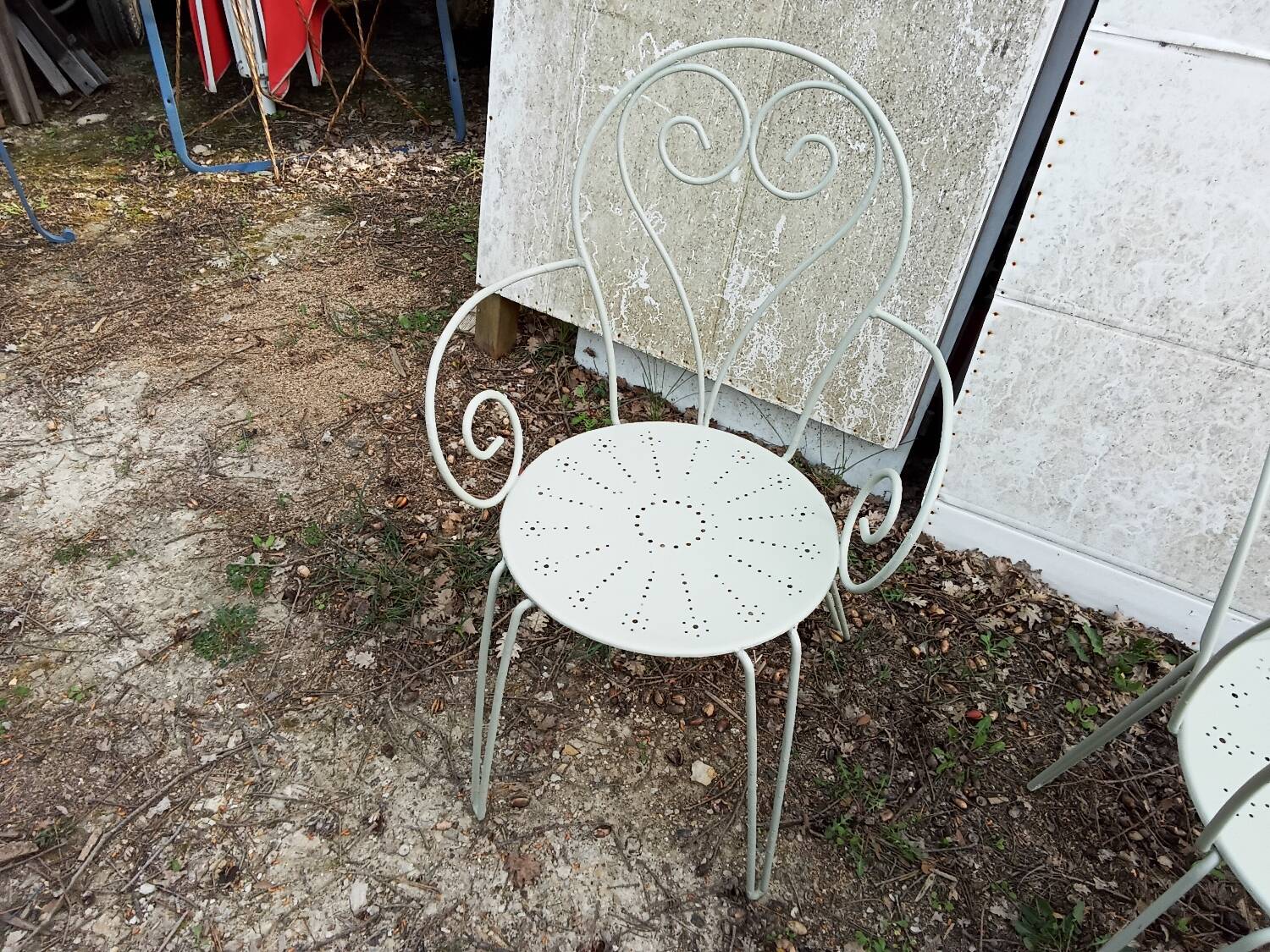 Green garden furniture