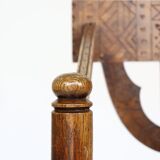 Traditional Swedish carved chair "Monkstol"