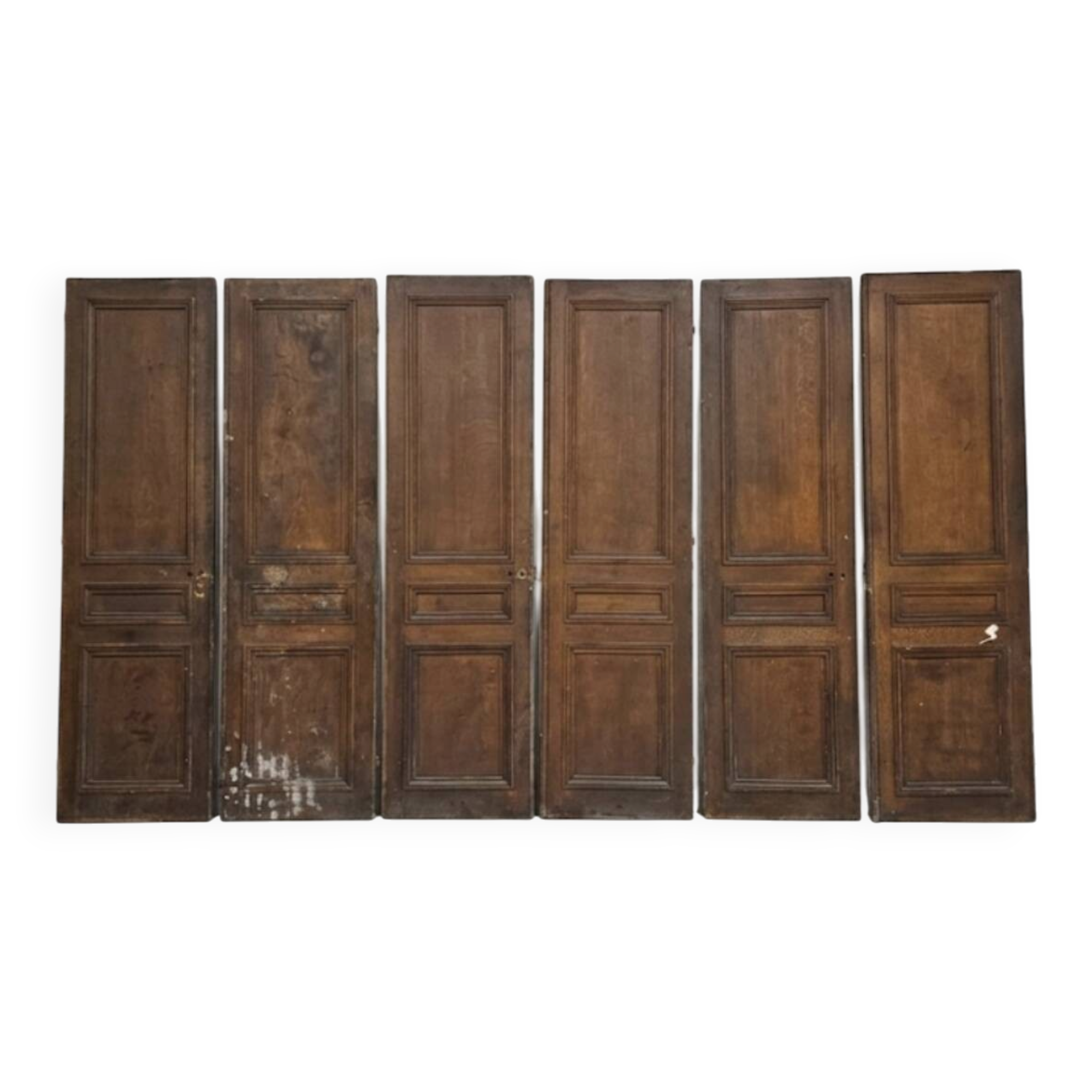 3 paires de portes de séparation du XIXème s.