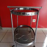 70s design chrome bar trolley