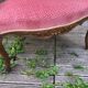 Louis XV style walnut and cane armchair