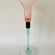 Design candleholder Christinenhütte Germany. Unique Design Cristinen Hütte. German glass.