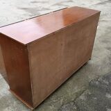 Buffet 3 portes 4 tiroirs 1950 mobilier d'art populaire