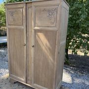 Art Deco solid wood wardrobe