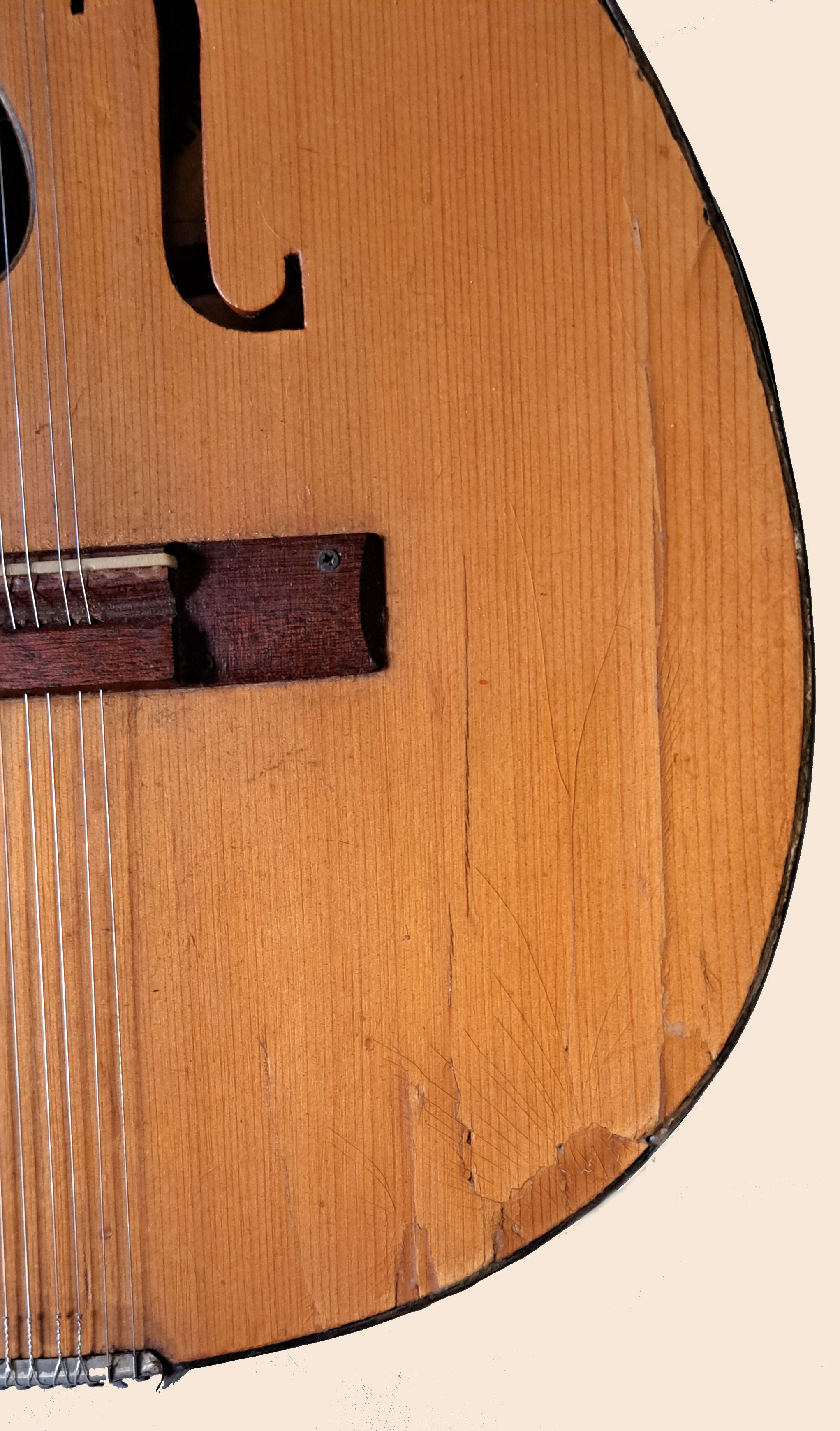 Antique instrument castellano laùd 12 strings (bandurria) - spain 1960s