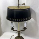 Lampe bouillotte empire à deux lumières