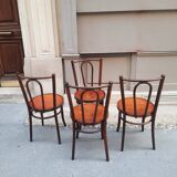 Set of four bistro chairs
