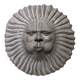 Handcrafted ceramic wall sun