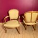 Pair baroque armchairs