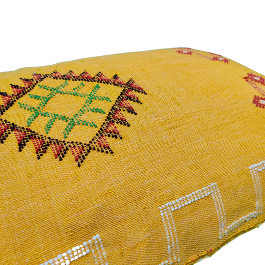 Berber cushion Yellow Sabra