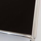 Plateau en aluminium et verre, Italie, Années 50/60