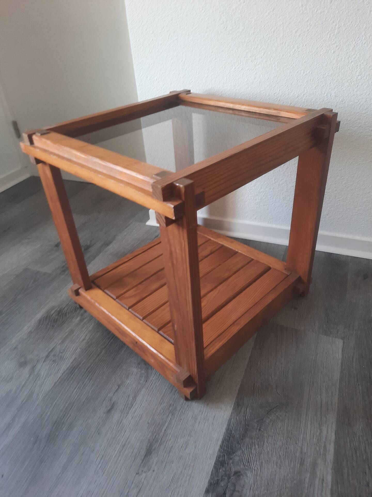 Side table, end table, brutalist style
