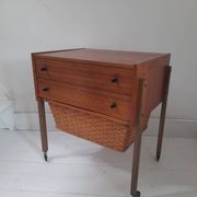 Meuble de couture scandinave teck années 60
