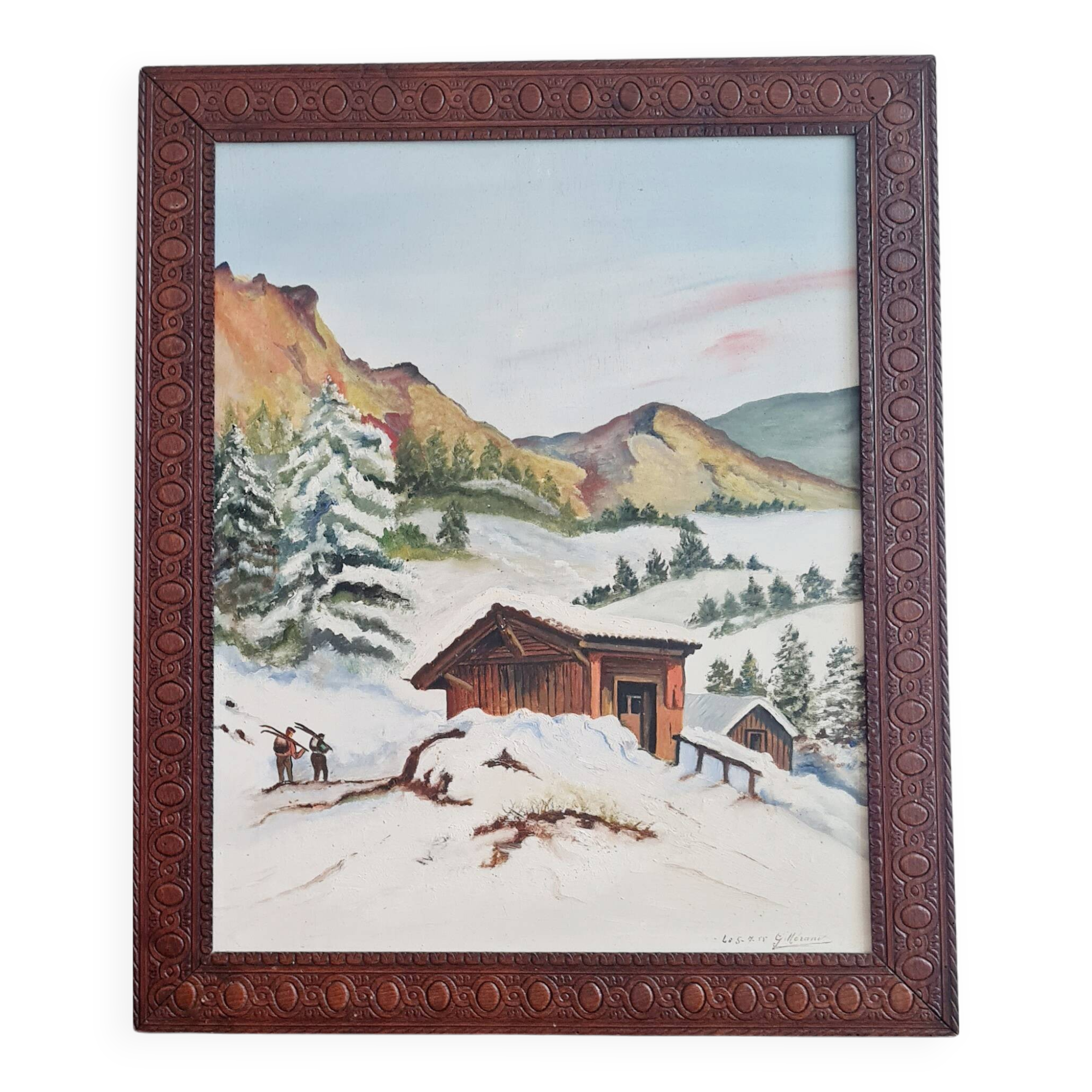 Old painting from the 50s - old painting