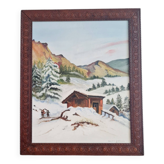 Old painting from the 50s - old painting