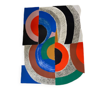 Lithographic painting by Sonia Delaunay