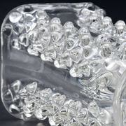 Bugnato Murano glass Italian rostrato vase by Barovier & Toso, 1960s