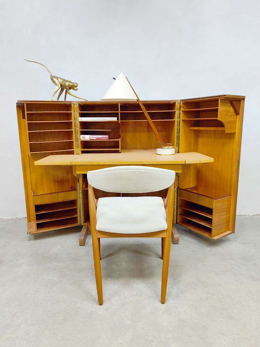 Vintage desk 'Magic Box' folding cabinet
