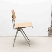 Marko S101 vintage chair in beech and grey