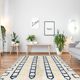 Modern Moroccan carpet white 90x150cm