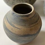Set of 2 handmade ceramic vases