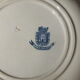 Gien's opaque porcelain hollow plate model Chardons