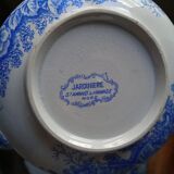Blue and white ceramic pitcher
