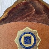 Mirror oval shell dore with french-style sheet louis xvi 58x80cm