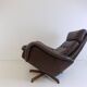 Madsen & Schubell leather armchair with ottoman for Bovenkamp