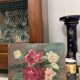 Peinture aux roses vintage