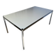 USM Haller desk in pearl grey laminate