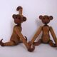 Teak monkey figurine Denmark 1970. no 1