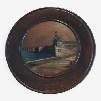 Assiette décorative en bois "Concarneau"