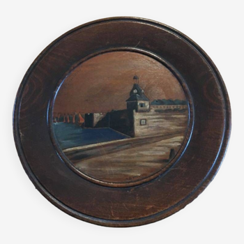 Decorative wooden plate "Concarneau"