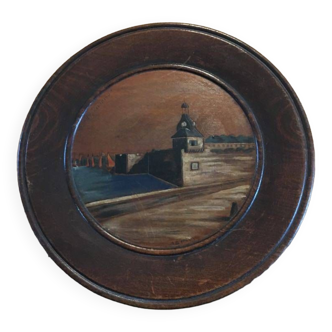 Decorative wooden plate "Concarneau"